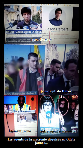 Agents de la macronie déguisés en GJ