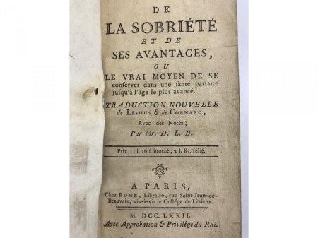 De la sobriété...